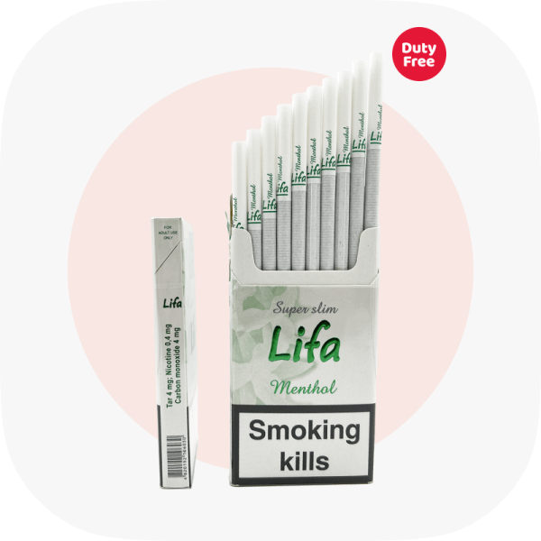 Сигареты Lifa Super Slims Menthol SS (Лифа Суперслимс Ментол) — купить украинские сигареты дёшево и оптом, Duty Free — изображение 3