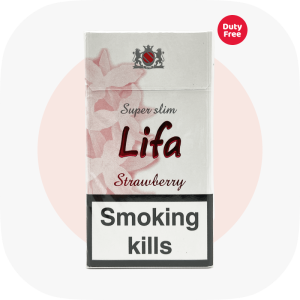 Сигареты Lifa Super Slims Strawberry SS (Лифа Суперслимс Клубника) — купить украинские сигареты дёшево и оптом, Duty Free