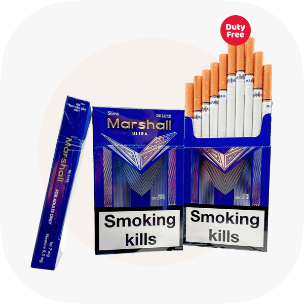 Сигареты Marshal Super Slims Blue SS (Маршал Суперслимс Синий) — купить украинские сигареты дёшево и оптом, Duty Free — изображение 3