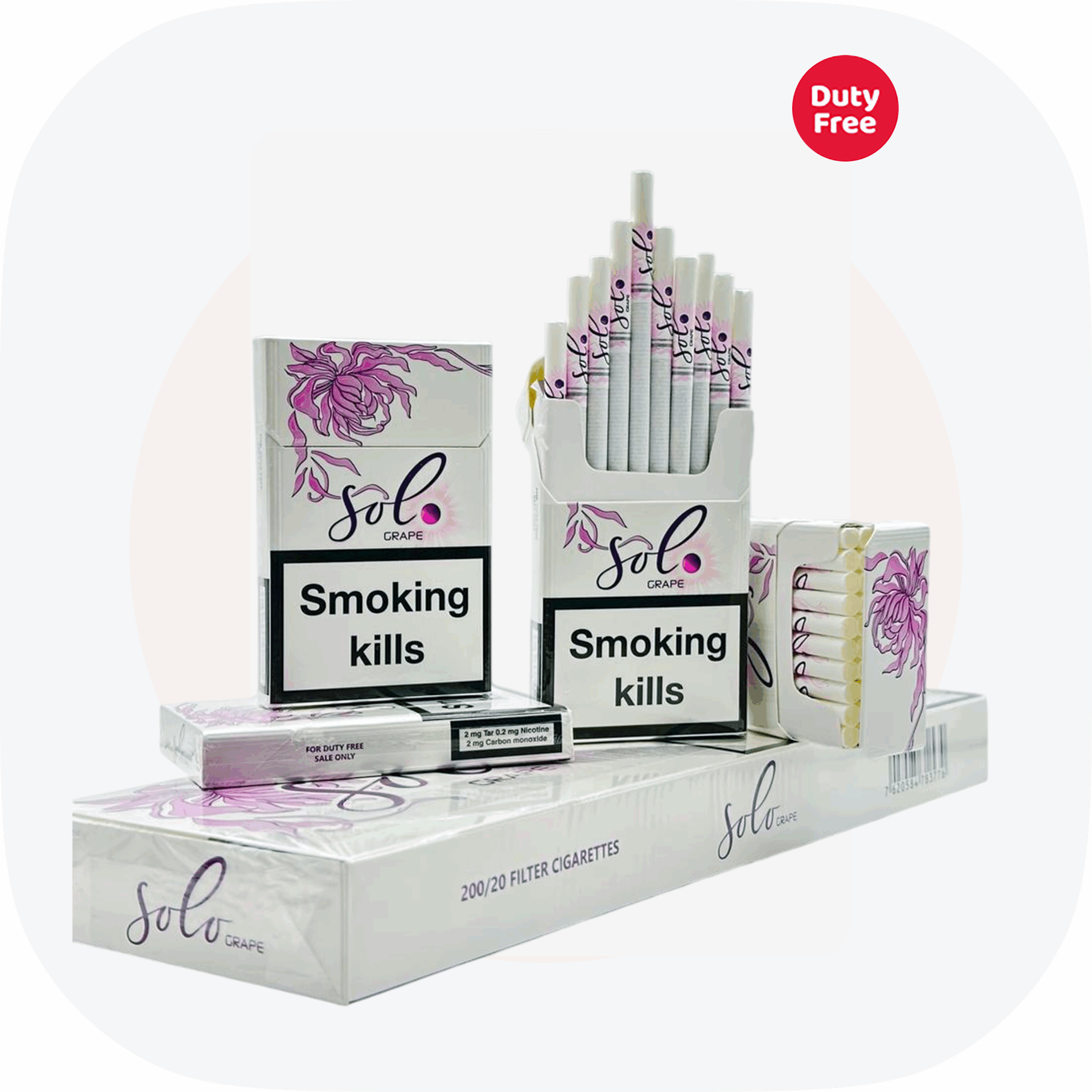 Сигареты SOLO Nano Капсула Виноград — купить в Украине дёшево, блоками — изображение 2