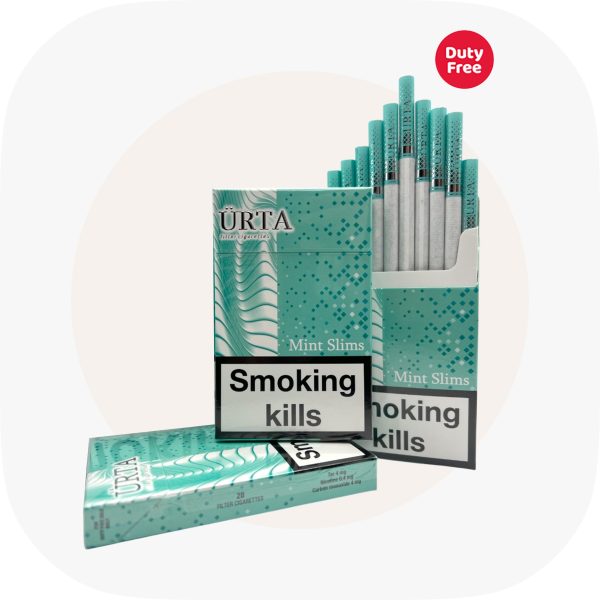 Сигареты Urta Super Slims Menthol SS (Юрта Суперслимс Ментол) — купить украинские сигареты дёшево и оптом, Duty Free — изображение 2