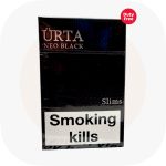 Сигареты Urta Super Slims Black SS (Юрта Суперслимс Чёрная) — купить украинские сигареты дёшево и оптом, Duty Free