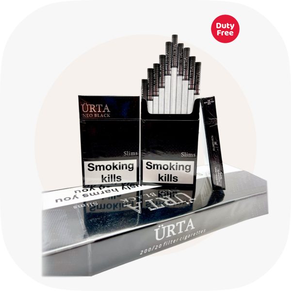 Сигареты Urta Super Slims Black SS (Юрта Суперслимс Чёрная) — купить украинские сигареты дёшево и оптом, Duty Free — изображение 2