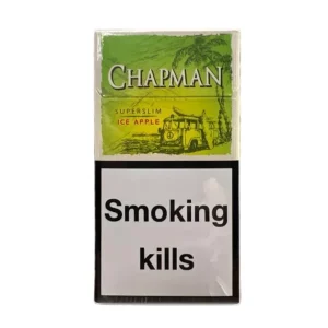 Chapman Ice Apple Superslim — сигареты с яблочной свежестью и ментоловым холодом