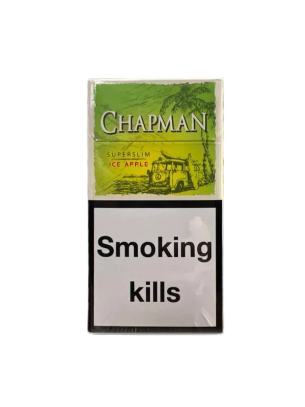 Chapman Ice Apple Superslim — сигареты с яблочной свежестью и ментоловым холодом