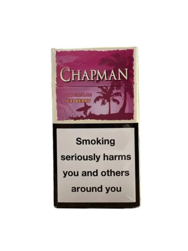 Chapman Ice Berry Superslim — сигареты с ягодной свежестью и лёгким ментоловым эффектом
