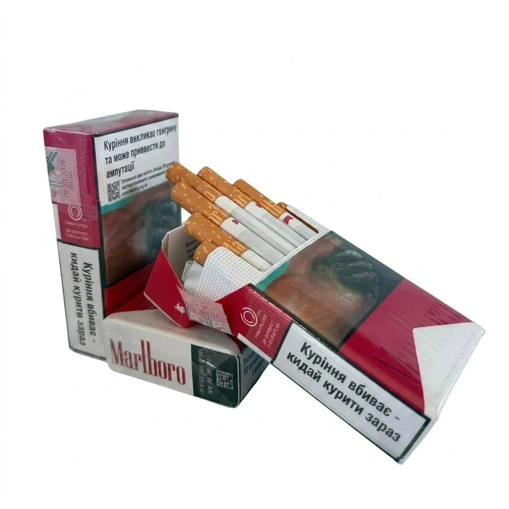 Сигареты Marlboro Red KS акциз (Мальборо Красное Кинг Сайз Акциз) — купить украинские сигареты дёшево. — изображение 2