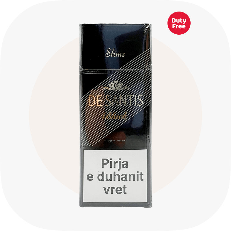 1. Сигареты Дэ Сантис Слимс Чёрный (De Santis Slims Black) — Купить в Украине, выгодная цена за блок