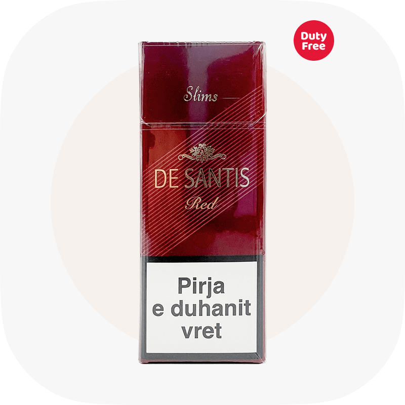 1. Сигареты Дэ Сантис Слимс Красный (De Santis Slims Red) — Купить в Украине оптом, цена за блок