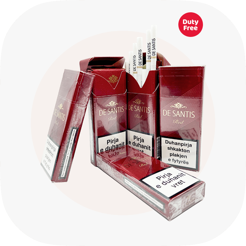 1. Сигареты Дэ Сантис Слимс Красный (De Santis Slims Red) — Купить в Украине оптом, цена за блок — изображение 2