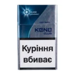 Сигареты Кено с капсулой Мята (Keno Club Spearmint) с акцизом — купить в Украине